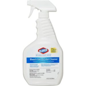 Surface Disinfectant Cleaner Clorox Healthcare Bleach Germicidal Trigger Spray Liquid 32 oz. Bottle Fruity Floral Bleach Scent NonSterile