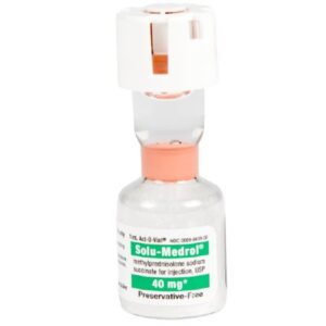 Solu-Medrol Methylprednisolone Sodium Succinate, Preservative Free 40 mg / mL Injection 1 mL