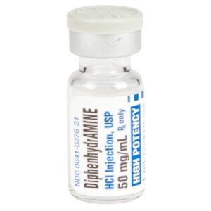 Diphenhydramine HCl 50 mg / mL Injection 1 mL