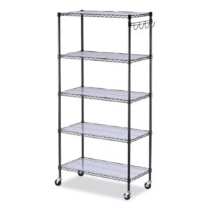 Wire Shelving Kit Alera 5 Shelves 18 X 36 X 72 Inch