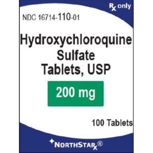Hydroxychloroquine Sulfate 200 mg Tablet 100 Tablets