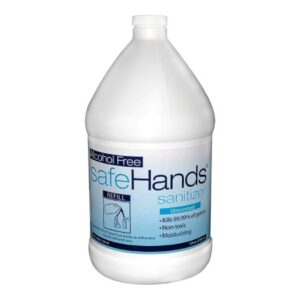 Alcohol-Free Hand Sanitizer safeHands 1 gal. BZK (Benzalkonium Chloride) Bottle