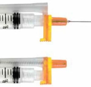 Safety Hypodermic Needle EasyPoint 1/2 Inch Length 30 Gauge Regular Wall Retractable Safety Needle