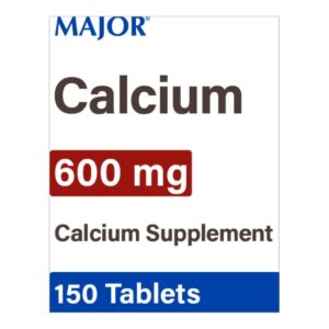Joint Health Supplement Calcium Carbonate 600 mg Strength Tablet 150 per Bottle