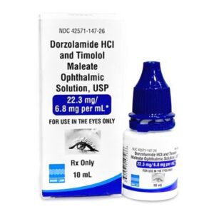 Dorzolamide HCl / Timolol Maleate 22.3 mg – 6.8 mg / mL Solution 10 mL