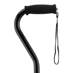 Offset Cane Nova Aluminum 30 to 39 Inch Height Black