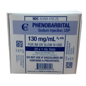 Phenobarbital Sodium 130 mg / mL Injection 1 mL