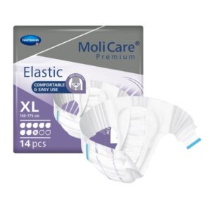 Unisex Adult Incontinence Brief MoliCare Premium Elastic 8D X-Large Disposable Heavy Absorbency