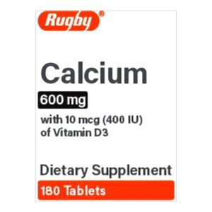 Joint Health Supplement Calcium / Vitamin D3 600 mg Strength Tablet 180 per Bottle
