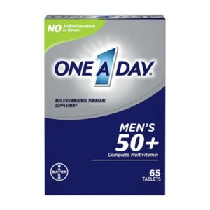 Multivitamin Supplement One A Day Men’s 50+ Healthy Advantage Vitamin A / Ascorbic Acid 3,500 IU – 120 mg Strength Tablet 65 per Bottle