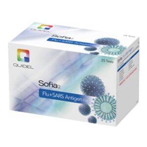 Respiratory Test Kit Sofia 2 Flu + SARS Antigen FIA 25 Tests CLIA Waived