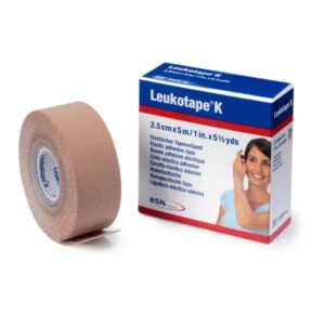 Orthopedic Corrective Tape Leukotape K Beige 1 Inch X 5-1/2 Yard Cotton / Polyacrylate NonSterile