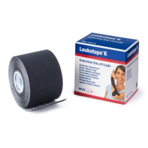 Orthopedic Corrective Tape Leukotape K Black 2 Inch X 5-1/2 Yard Cotton / Polyacrylate NonSterile