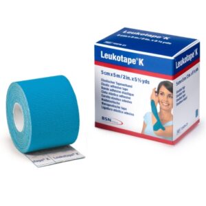 Orthopedic Corrective Tape Leukotape K Light Blue 2 Inch X 5-1/2 Yard Cotton / Polyacrylate NonSterile