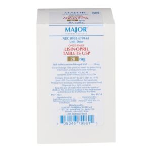 Lisinopril 20 mg Tablet 100 Tablets