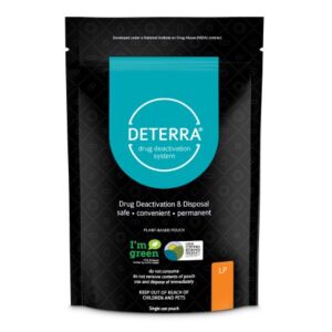 Drug Disposal Pouch Deterra Large, 90 Pill or 12 Patch or 12 oz. Liquid Capacity