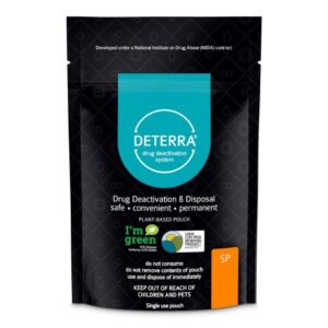 Drug Disposal Pouch Deterra Small, 15 Pill or 2 Patch or 2 oz. Liquid Capacity