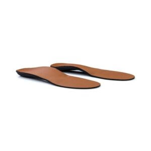 Insole Powerstep Pinnacle Dress Full Length EVA / Nylon / Polypropylene / VCT Foam Male 12 to 13 Black / Brown