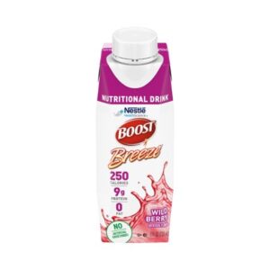 Oral Supplement Boost Breeze Wild Berry Flavor Liquid 8 oz. Carton