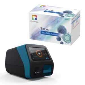 Respiratory Test Kit Sofia 2 Flu + SARS Antigen FIA 25 Tests CLIA Waived