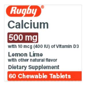 Joint Health Supplement Calcium / Vitamin D3 Tablet 60 per Bottle