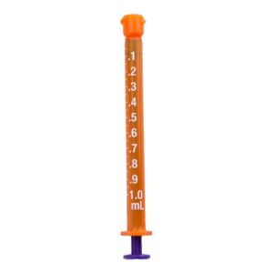 Oral Medication Syringe Vesco Low Dose 1 mL Enfit Tip Without Safety