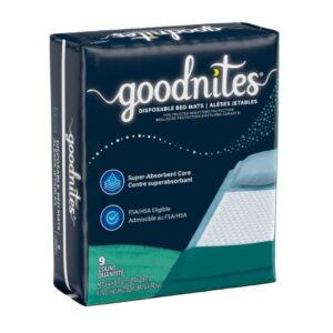Disposable Underpad GoodNites 28 X 33 Inch Super Absorbent Core Heavy Absorbency