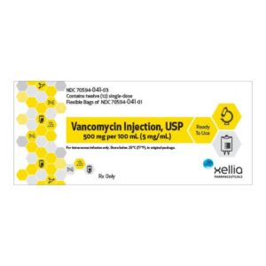 Vancomycin / Water 500 mg Intravenous Injection 100 mL