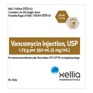 Vancomycin / Water 1.75 Gram Intravenous Injection 350 mL