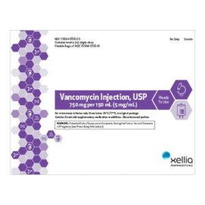 Vancomycin / Water 750 mg Intravenous Injection 150 mL