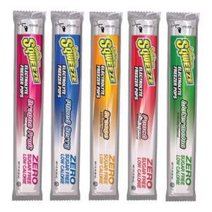 Oral Electrolyte Solution Sqwincher Squeeze Zero Freezer Pop Punch / Orange / Dragon Fruit / Mixed Berry / Watermelon Flavor 3 oz. Electrolyte