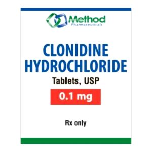 Clonidine HCl 0.1 mg Tablet 100 Tablets
