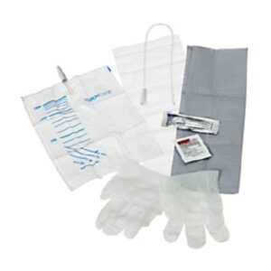 Intermittent Catheter Tray EasyCath Straight 10 Fr. Without Balloon PVC