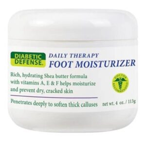 Foot Moisturizer Diabetic Defense Daily Therapy 4 oz. Jar Scented Cream