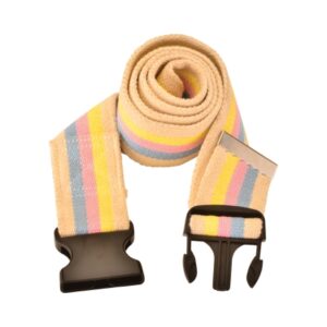 Gait Belt 72 Inch Length Pastel Stripe Cotton