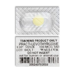 Clinical Training Medication Practi-Levothyroxine Scored Tablet Blister Pack 100 mcg per Dose