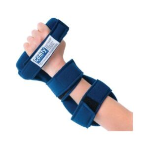 Hand Contracture Orthosis Comfy Grip Headliner Fabric Left Hand Navy Blue Large