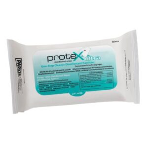 Surface Disinfectant Cleaner Protex Ultra Premoistened Broad Spectrum Manual Pull Wipe 60 Count Soft Pack Lemon Scent NonSterile