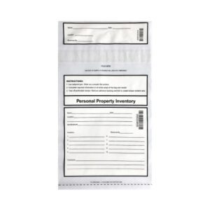 Patient Belongings Bag 9 X 12 Inch Plastic Clear Adhesive Closure