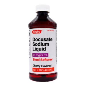 Stool Softener Cherry Flavor Liquid 16 oz. 50 mg / 5 mL Strength Docusate Sodium