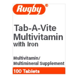 Multivitamin Supplement Tablet 100 per Bottle