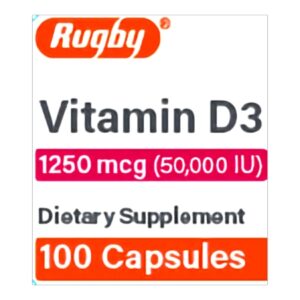 Vitamin Supplement Vitamin D3 1250 mcg Strength Capsule 100 per Bottle