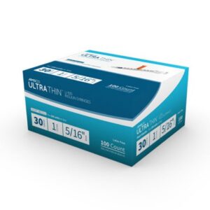 Standard Insulin Syringe with Needle AIMSCO 1 mL 5/16 Inch 30 Gauge NonSafety Ultra Thin Wall