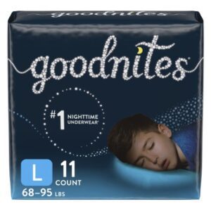 Male Youth Absorbent Underwear GoodNites Pull On with Tear Away Seams Large Disposable Heavy Absorbency