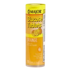 Glucose Supplement Ruby 10 per Carton Chewable Tablet Orange Flavor