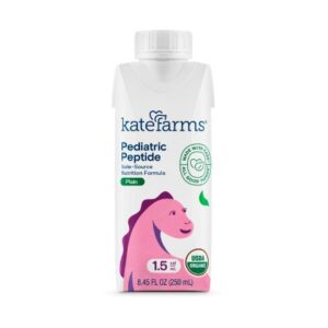 Pediatric Oral Supplement Kate Farms Pediatric Peptide 1.5 Plain Flavor 8.45 oz. Carton Liquid Organic Hydrolyzed Pea Protein