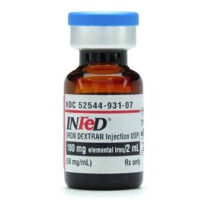 INFeD Iron Dextran Complex 100 mg / 2 mL Injection 2 mL