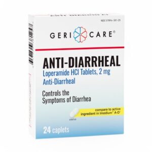 Anti-Diarrheal Geri-Care 2 mg Strength Caplet 24 per Box