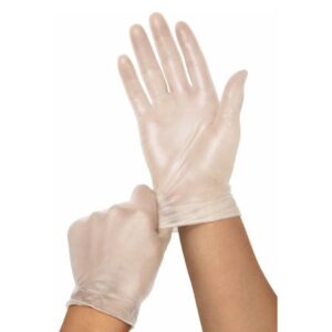Exam Glove X-Large NonSterile Vinyl Standard Cuff Length Smooth Clear Not Rated