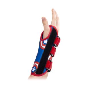 Wrist Brace DonJoy Advantage Comfort Featuring Marvel Aluminum / Foam / Nylon Left Hand Blue / Red / White